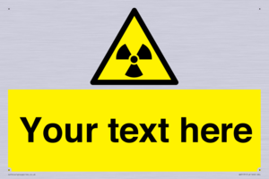 Custom Radioactive Material Sign